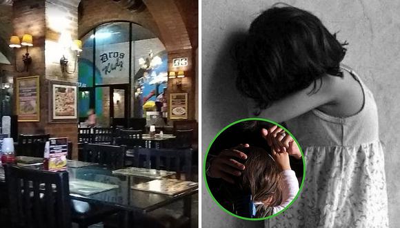 Pedófilo viola niña de seis años dentro de baño de restaurante (FOTOS)