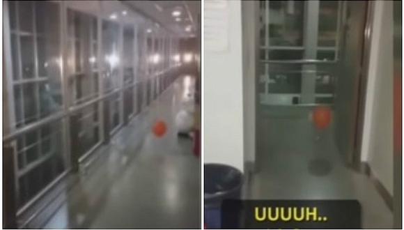 YouTube: "Fantasma" jugando en un hospital hace que médicos salgan corriendo (VIDEO)
