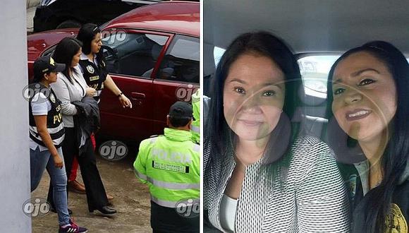 Keiko Fujimori se toma selfie con mujeres policías que la trasladaron (FOTOS)