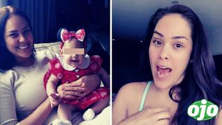 Karen Schwarz le da la primera papilla a su bebé y le llueven críticas por la receta “sin sal” | VIDEO 