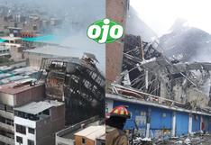 Estructura de edificio está a punto de colapsar tras voraz incendio en Cercado de Lima