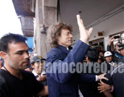 Mick Jagger no puede subir a Machupicchu por mal clima