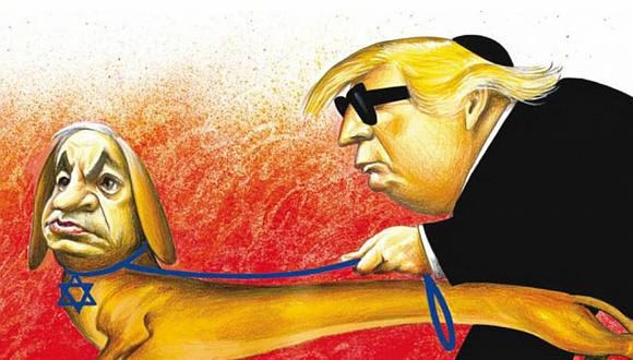​Israel protesta por caricatura del The New York Times con Trump y perro