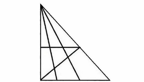 ¿Cuántos triángulos puedes percibir? El nuevo reto viral que aloca