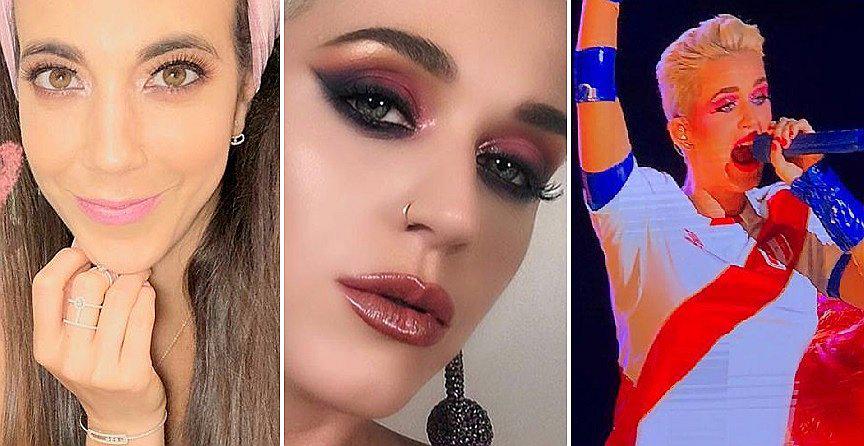 Chiara Pinasco le regala la blanquirroja a Katy Perry y se la pone en concierto en Lima (FOTO)
