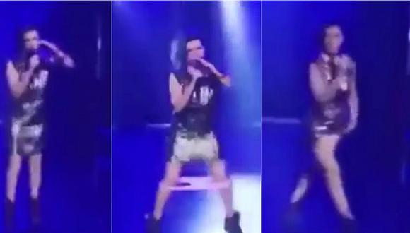 YouTube: Se le cae el calzón en pleno concierto y esto ocurre [VIDEO]