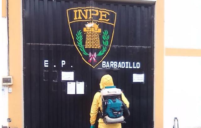 La Oficina Regional Lima del INPE informó que como medida preventiva por el COVID-19 se dispuso la limpieza del penal Barbadillo. (Foto INPE)