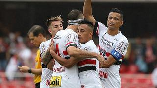 Christian Cueva y Sao Paulo derrotaron a Flamengo de Miguel Trauco