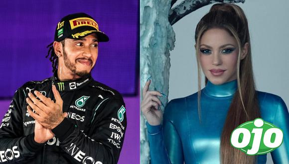 Habrían confirmado romance de Shakira y Lewis Hamilton