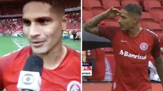 El mensaje de Paolo Guerrero luego de anotar un gol en su partido debut con el Internacional (VIDEO)