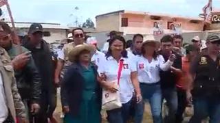 Keiko Fujimori fue recibida a huevazos en Cajamarca [VIDEO]