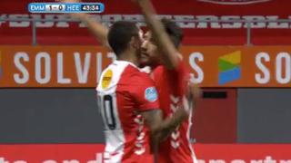 Sergio Peña hizo su primer gol del 2021 con el Emmen de Holanda | VIDEO