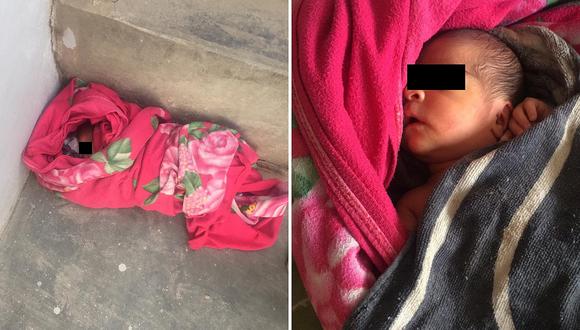 Tiran en el piso a bebito recién nacido en SJL (FOTOS)
