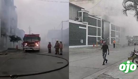 Incendio de grandes proporciones movilizó a varias unidades de bomberos.