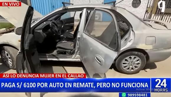 SAT de Lima se pronunció ante denuncia de ciudadana respecto a que se le vendió un auto en estado de chatarra. (24 Horas)