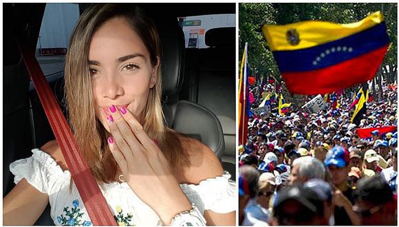 Venezolanos se reúnen para protestar pero Korina Rivadeneira decide no ir