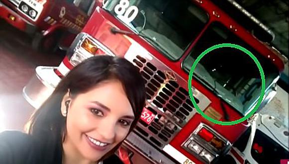 Mujer se toma selfie en estación de bomberos en Chancay y aparece un "fantasma" (VIDEO)
