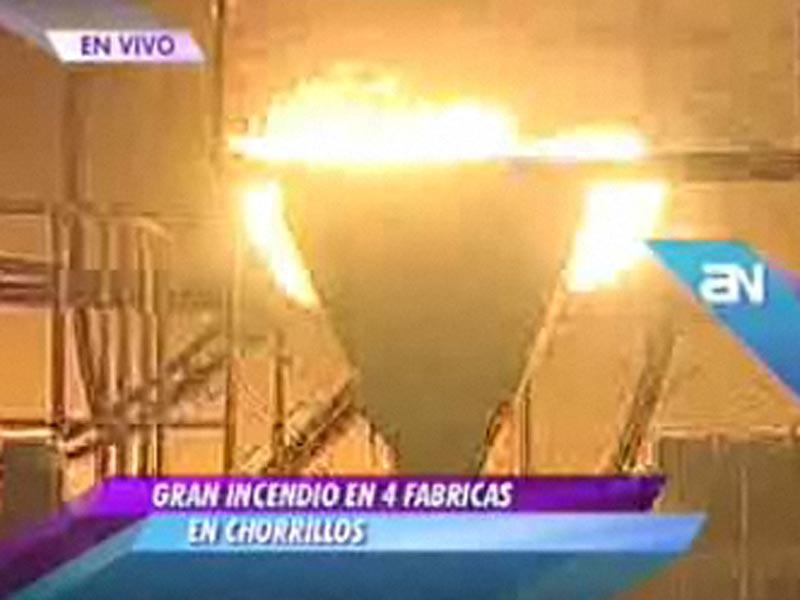 Incendio afectó zona industrial de Chorrillos