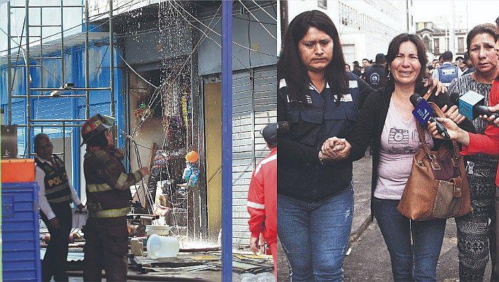 Incendio en Mesa Redonda: fallecido habría estado encerrado en galería (VIDEOS)