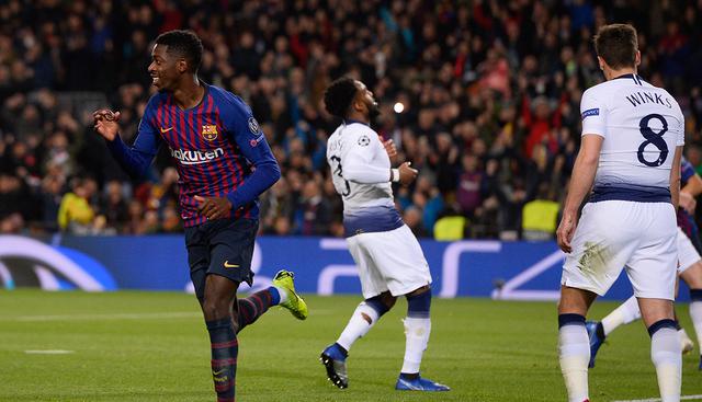 Ousmane Dembelé vs. Tottenham. Temporada 2018-19. (Foto: AFP)