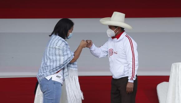 En el anterior sondeo de Ipsos el postulante de Perú Libre obtenía 51.1% y su rival de Fuerza Popular, 48.9%. (Foto: GEC)
