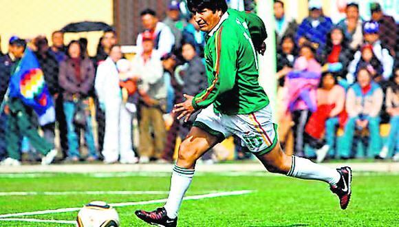 Evo Morales futbolista
