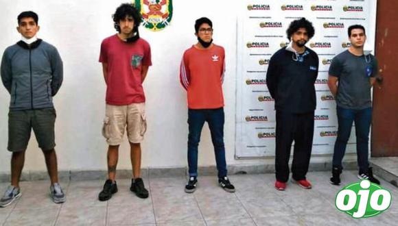 Los cinco jóvenes son acusados de violación.  (Foto: PNP)