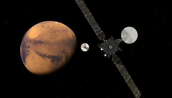 El orbitador que estudiará los gases orbita ya Marte, el planeta rojo