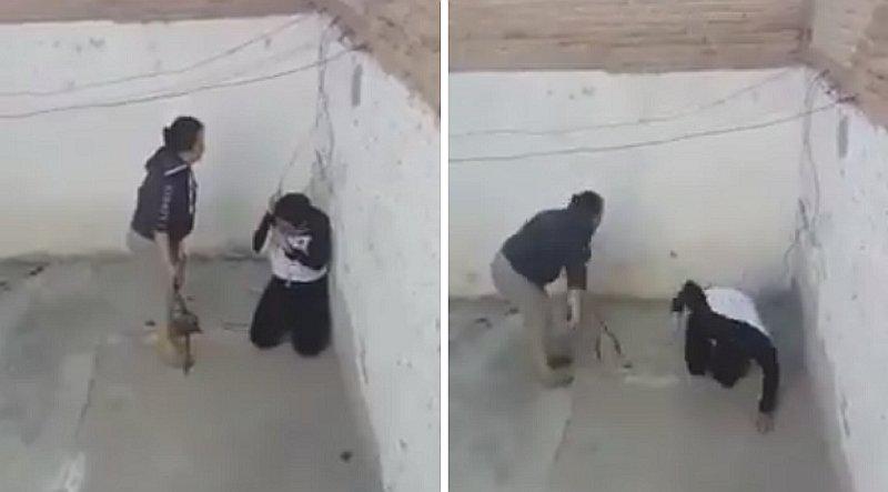 Cayó mamá que fue captada pegando con cable a su hijo (FOTOS)