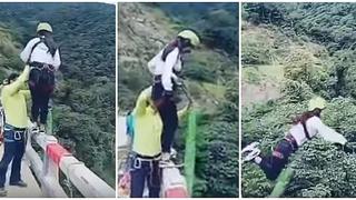 YouTube: pensó que nada le pasaría haciendo bungee jumping y ocurrió esto (VIDEO)