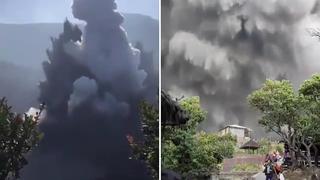 Indonesia: volcán entra en erupción y ciudadanos huyen despavoridos│VIDEO