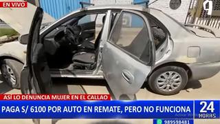 SAT de Lima “evaluará” denuncia de mujer sobre venta de un auto en estado de chatarra en un remate