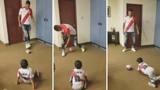 Paolo Guerrero comparte tierno partido con niño símbolo de la Teletón (VIDEO)
