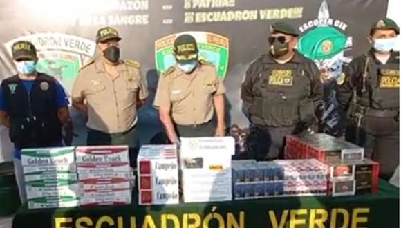 Policía incautó un millón de cigarrillos de contrabando en Chiclayo.