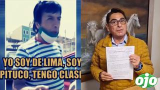 Carlos Álvarez: ‘El pituco de Lima de Moquegua’ le manda carta notarial para que se rectifique por parodia 