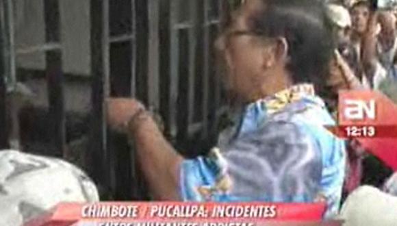 Apristas se agarraron a golpes en Chimbote y Pucallpa