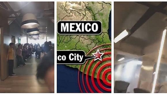 Impactantes videos grabados durante terremoto de 7,2 grados en Oaxaca-México