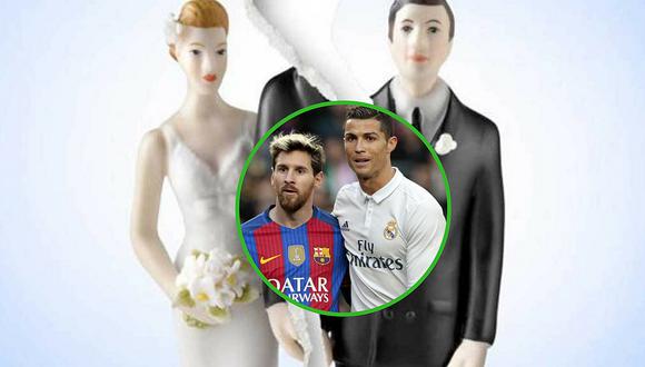 Se divorcian tras 14 años de matrimonio por una discusión entre Lionel Messi y Cristiano Ronaldo