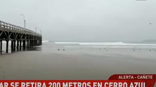 Alarma en Cañete: Mar se retiró 200 metros y causa preocupación en pescadores | VIDEO