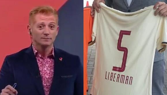 Liberman y el peculiar pedido por camiseta de Universitario. (Foto: Internet / Universitario)