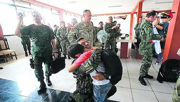 VRAEM: militares fueron visitados por sus hijos en el Día del Padre