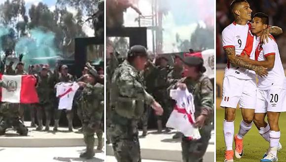 Perú vs. Colombia: policía de Huancayo alienta a la blanquirroja a ritmo de huaynito (VIDEO)
