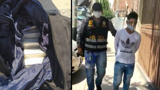 Detienen a sujeto con más cinco kilos de cocaína en mochila