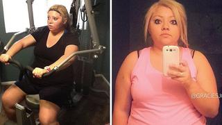 Mujer que pesaba más de 100 kilos baja de peso y ahora luce diferente (FOTOS)