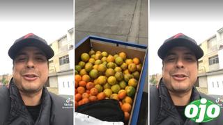 Andy V reaparece vendiendo mandarinas en triciclo: “10 soles pe, lo jiuston”