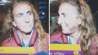 Reportero es ‘troleado’ por Natalia Málaga antes de la clausura de los Juegos Panamericanos | VIDEO