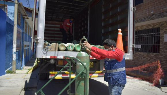 Huaraz: Hospital II recibió 90 balones de oxígeno medicinal