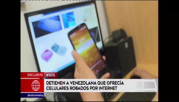 Ivana Gallegos Villegas (21), una joven de nacionalidad venezolana que se dedicaba a vender celulares robados en Internet. (América Noticias)