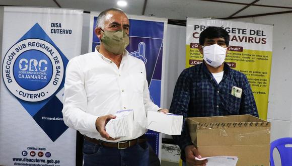 Cajamarca: centros de salud reciben ivermectina y mascarillas en Cutervo (Foto: Gobierno Regional Cajamarca).