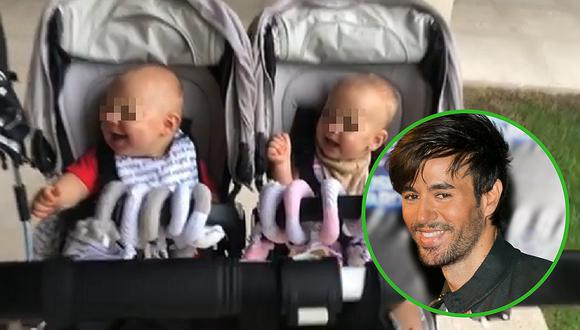 Enrique Iglesias enternece las redes sociales al jugar con sus mellizos (VIDEO)